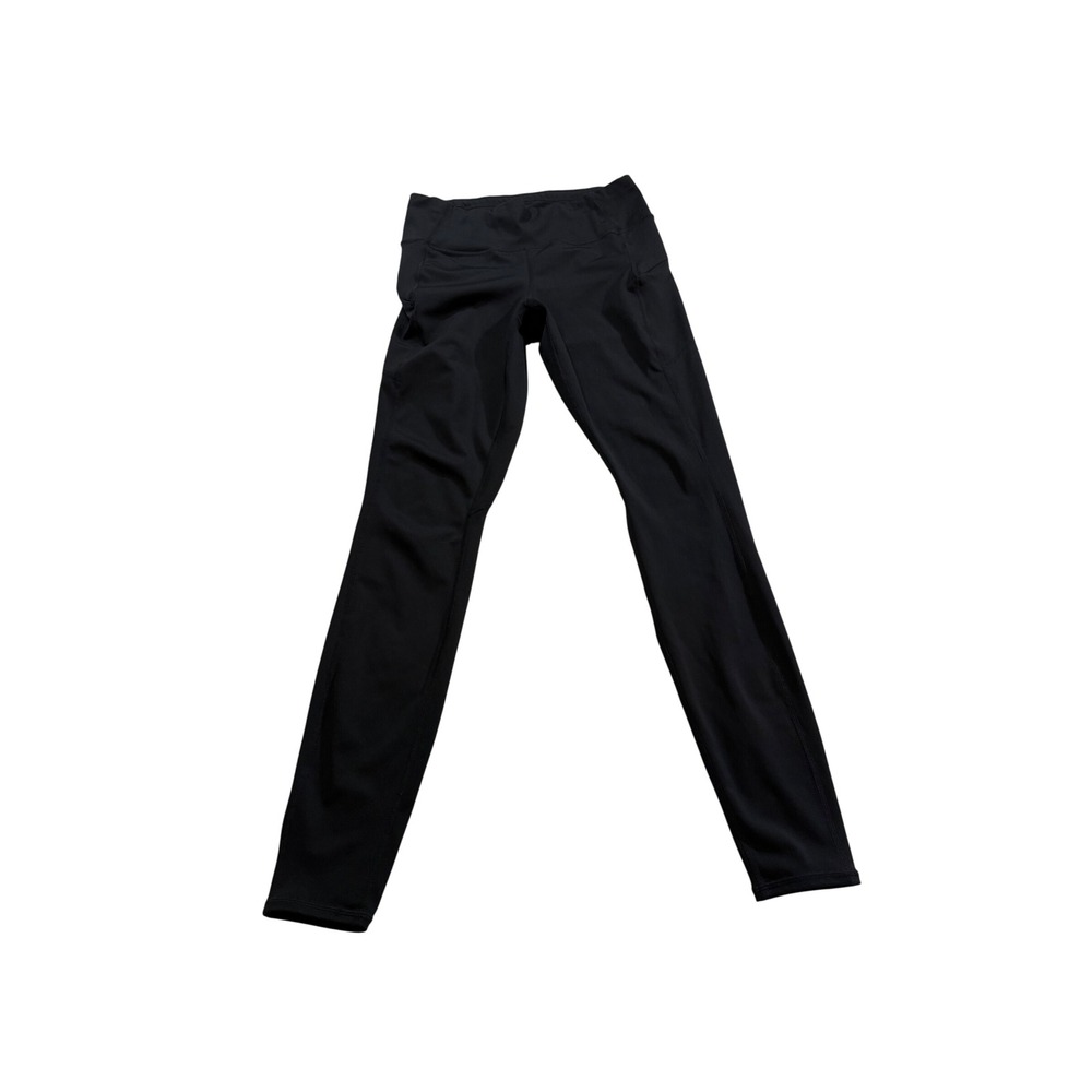 Athleta Leggings Black High Rise Pockets Activewear Yoga Workout Athleisure M